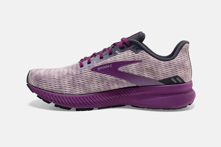 Brooks Running Shoes - Launch 8 Road Womens - Purple - AGB-157093